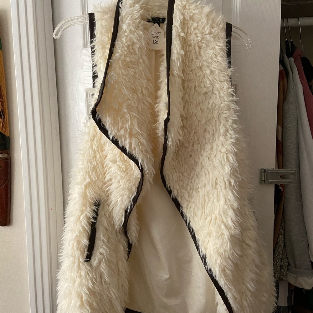faux fur vest